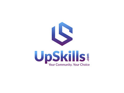 Upskills Logo Concept vector logo