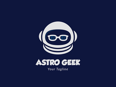 Astro Geek Logo Concept aesthetic branding concept graphic design logo minimalist minimalist logo modern vector vector logo