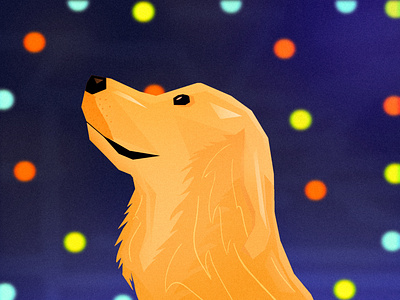 Doggie animal brushes cat color design dog doggy golden illustration retriever vector