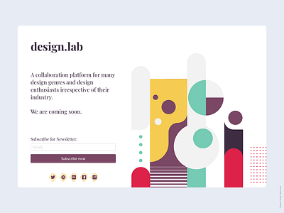 Design.lab Landing page