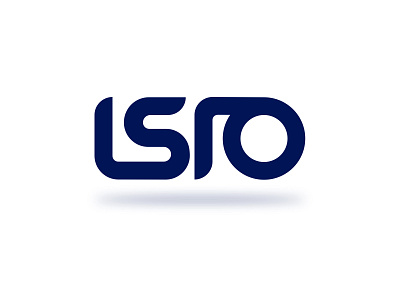 ISRO Logo Redesign branding clean design concept design india isro logo shuttle space typography
