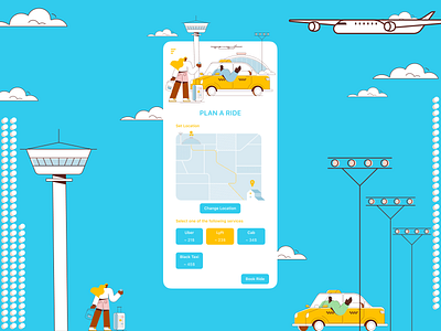 Airport Ride App Design