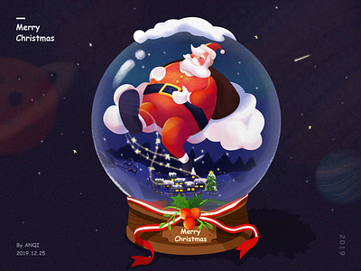 Merry Christmas！ abstract ball branding christmas christmas card concept design illustration satan texture
