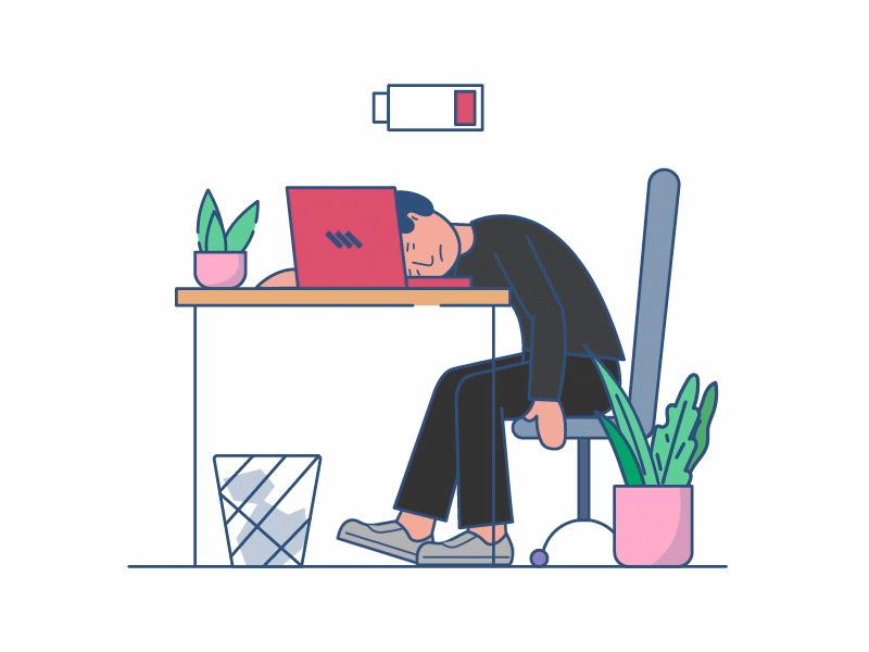 Work From Home after effect design dribbble dribble flat design hello dribbble home illustration motion graphic vector wfh work