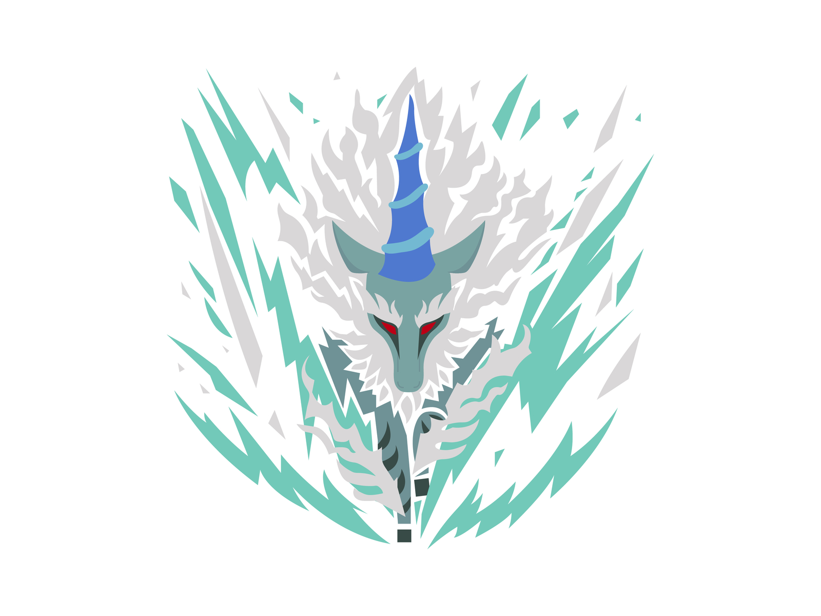 Kirin Monster Hunter monster hunter mh vector hello dribbble flat design design illustration dribble dribbble kirin