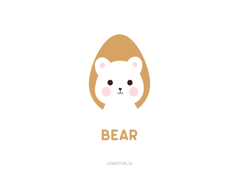 B for White Bear after effect animal bear design dribbble dribble flat design hello dribbble icon illustration logo motion graphic vector