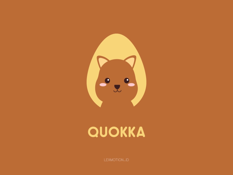 Q for Quokka after effect animal design dribbble dribble flat design hello dribbble icon illustration logo motion graphic quokka vector