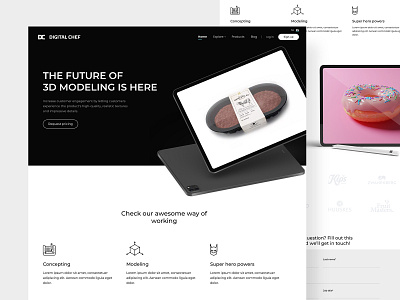 Digital Chef Landing page