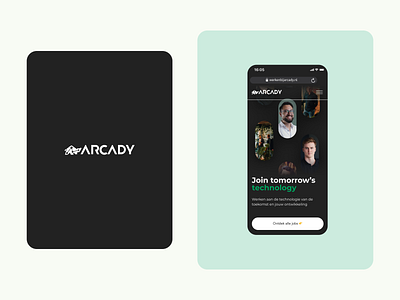 Arcady - Work at mobile page design