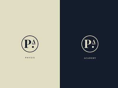 Physis Academy Logo Concept brand clean company design font identity logo minimal simple style typo typography