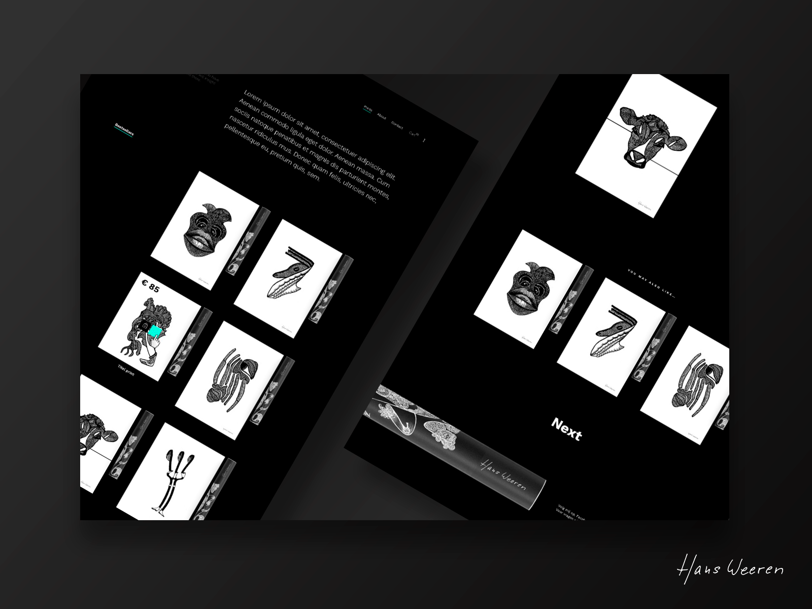 Hans Weeren Minimal Webshop Concept By Jesson Honig On Dribbble