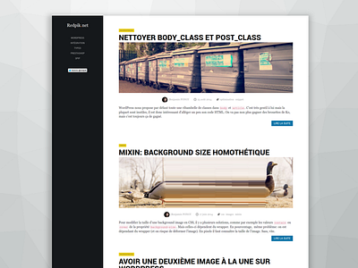 Redpik.net blog bootstrap css flat html5 sass sidebar wordpress