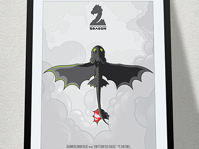 PaybackPenguin_How To Train Your Dragon character dragon dreamworks fly how to train your dragon illustration logo movie poster toothless vector viking