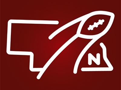 Nebraska Football graphic big red college cornhuskers football huskers logo nebraska tee-shirt teeshirt