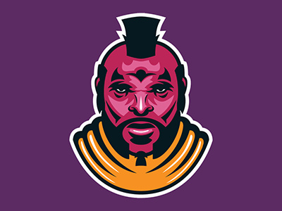 Pity Fools a team chains clubber lane icon illustrator mohawk mr. t rocky tuff