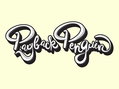 Payback Penguin Wordmark font logo payback payback penguin penguin sports type