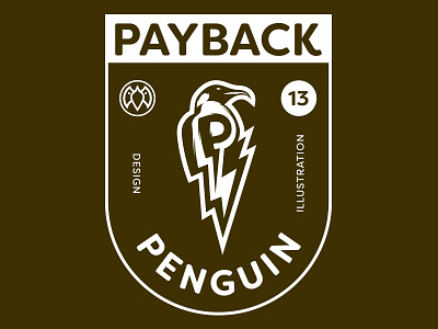Payback Penguin Shield facepaint logo mascot payback penguin shield sports teeshirt ultimate warrior warrior