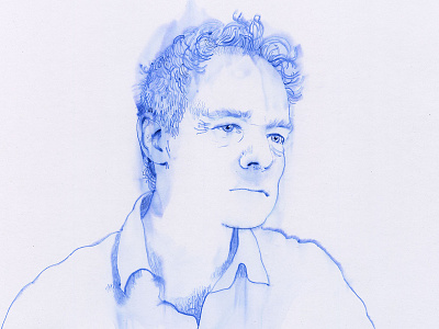 ballpoint pen portrait (with isopropanol) _1 ballpointpen drawing drawing ink faces illustration illustration art portrait