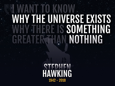 Hawking hawking illustration quote stars stephen typography