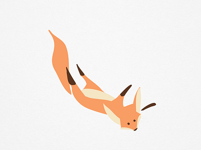 Just Fox animal character illustration sketch vector