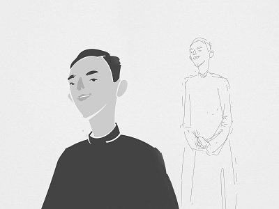 Sketch of Italian Monk