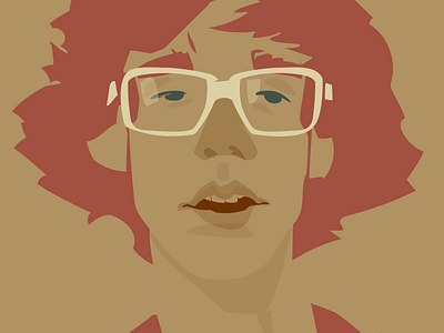 Erlend Øye character illustration man portrait vector