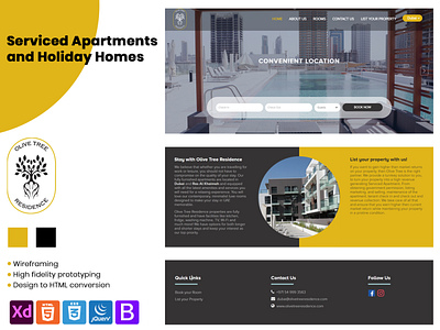 Olivetree Residence bootstrap css graphic design html javascript jquery ui