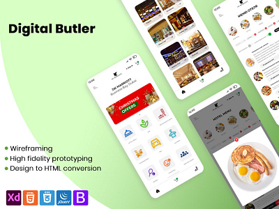 Digital Butler branding css css3 design html html jquery illustration javascript ui