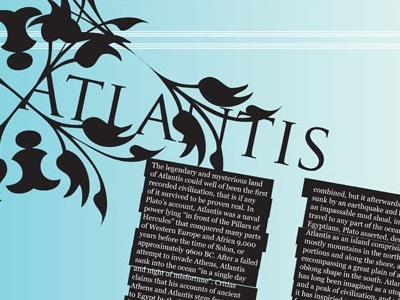 Atlantis atlantis layout vector