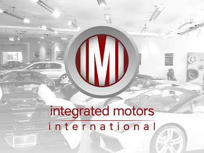 Logo for Integrated Motors International automobile branding client concept designing engaging graphics ideas logo workflow