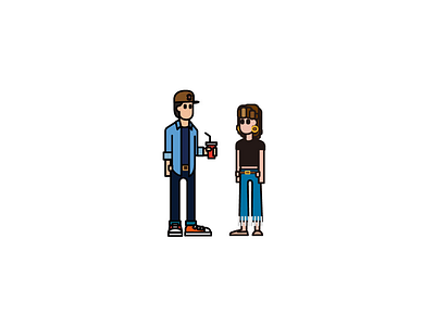 Couple Self Portrait II illustration mini life self portrait