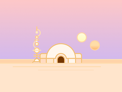 Tatooine illustration starwars tatooine