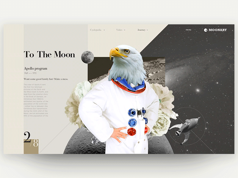 Moonary animation web