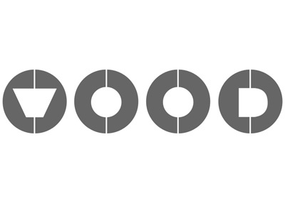 WOOD Skateboard Rings Logo design logo minimal