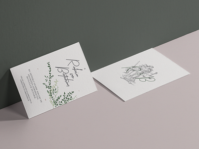 Invitation Design graphic green invitation paper type