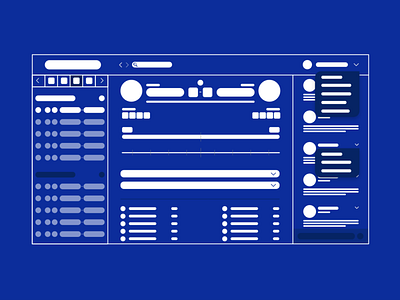One Page Wireframe Design app blue brand color design digital flat graphic icon logo tool type typography ui ux vector visual web website wireframe