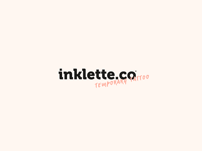inklette.co Temporary Tattoo | Branding abstract art book brand color digital graphic print typography visual