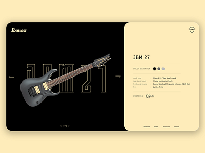 ibanez product detail guitar ibanez product detail ui ui ux ui ux design ui design ui designs uidesign uiux ux ux ui ux design uxdesign uxui web web design webdesign website website design