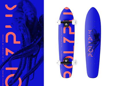 longboard animal blue flat longboard longboarding longboards octopus orange skate skateboard skateboarding skateboards skater typogaphy typographic typography typography art typography design