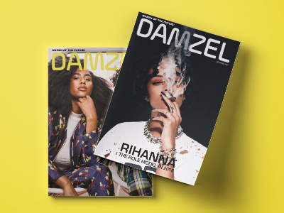 DAMZEL debut editorial layout magazine publication