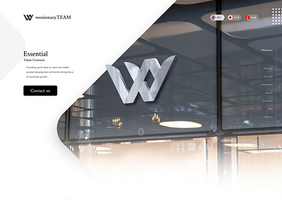 Wesionary Team branding landing sarindesigns ui web