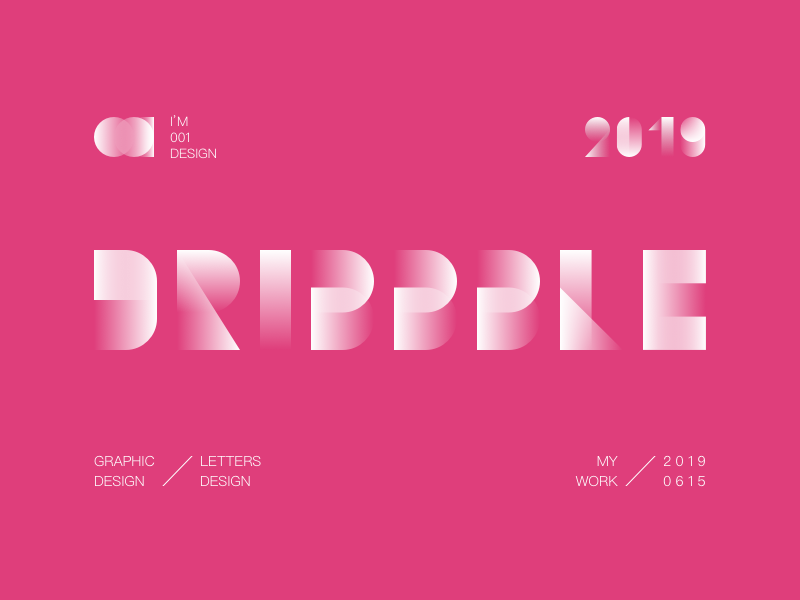 FOR DRIBBBLE letters graphic