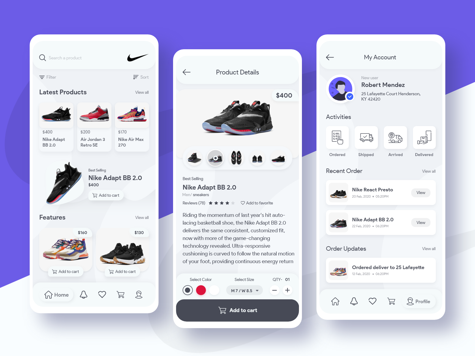 Nike Mobile App Redesign Concept by Jahedul Islam on Dribbble