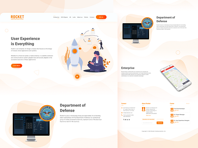 Rocket Communications Landing Page Redesign Concept