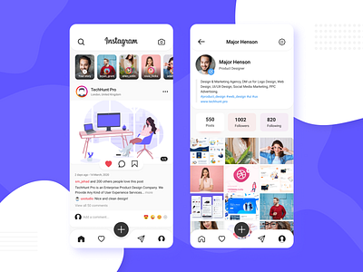 Instagram Redesign Challenge For Uplabs app concept app design daily ui instagram instagram redesign instagram stories interaction design ios app redesign redesign challenge redesign concept ui ui design uplabs user experience user inteface user interface design ux design