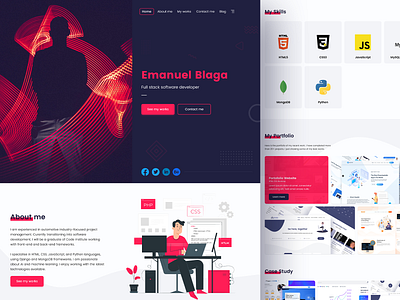 Personal Website Template For Web Developer