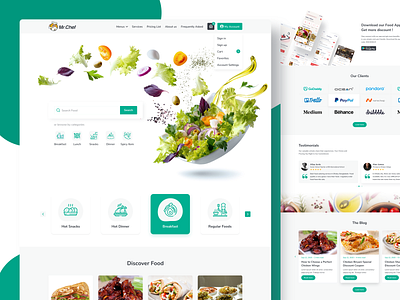 Food Company Website Design