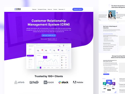 CRM Website Template