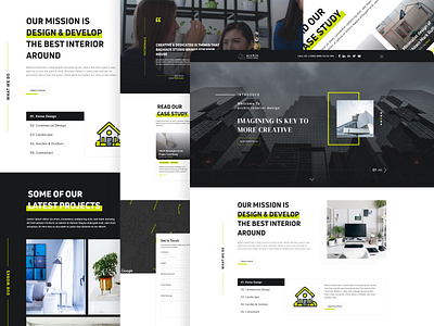 Archin Architectural and Interior Design Template adobe xd architecture clean ui interaction design interface interior interior architecture interior design minimalism template ui challenge ui design ui ux user experience user interface ux design web design web ui design website design xd design