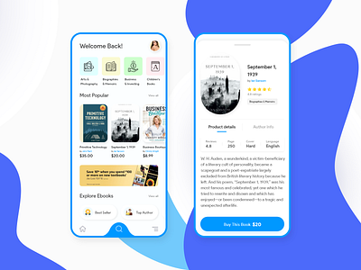 IOS Mobile Book APP Design Concept adobe xd app concept app design book book app ebook ios app mobile app mobile app design reading app ui ui design user experience user inteface ux ux design